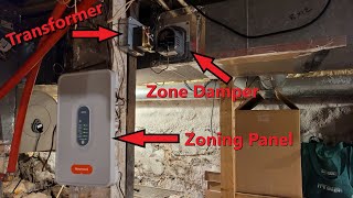 How my Honeywell zoning system is setup | HZ432 zone panel