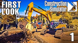 CONSTRUCTION SIMULATOR | FIRST LOOK! - Episode 1