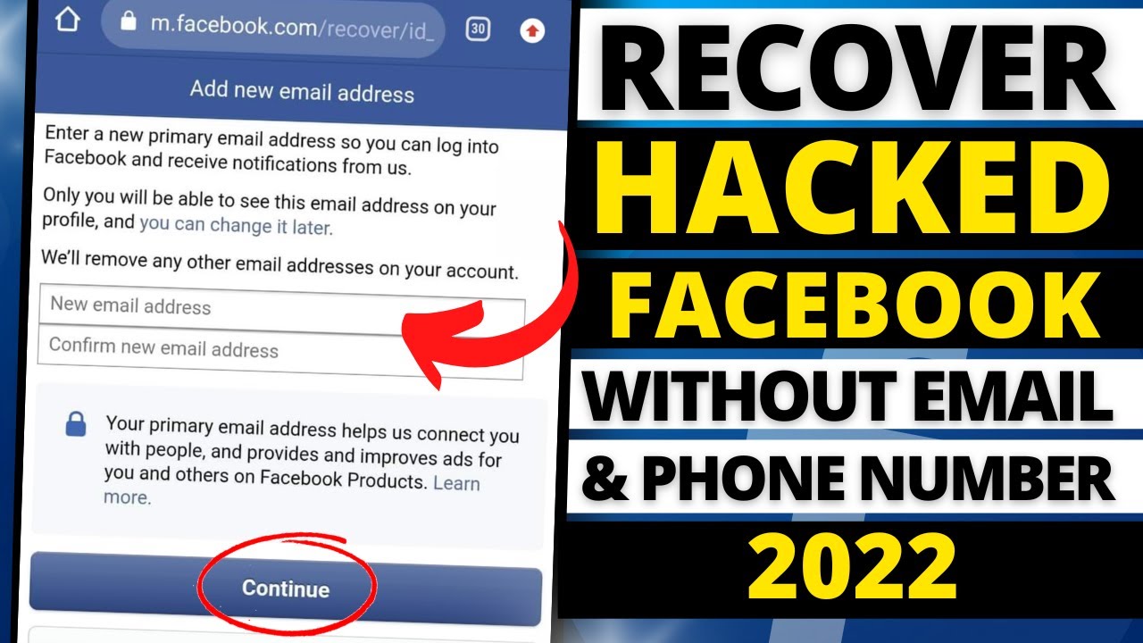 HOW TO RECOVER FACEBOOK ACCOUNT WITHOUT EMAIL AND PHONE NUMBER? 100% ...