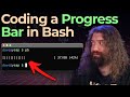 Creating an Animated Progress Bar from scratch in Bash to batch-process files!