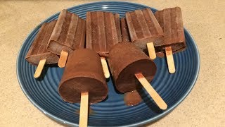 Chocolate Fudge Popsicles (With and Without a Popsicle Mold)