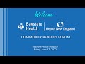 Baystate Noble Hospital / Health New England Community Benefit Forum