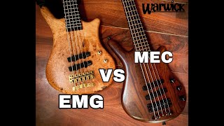 Warwick Thumb Bass 5 Bolt-on EMG vs MEC Pickups