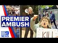 Pandemic law protestors target Daniel Andrews’ press conference | Coronavirus | 9 News Australia