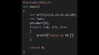 Accessing array element using pointers | #shorts #programming #programmingforbeginners