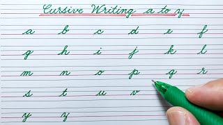 Cursive writing a to z | Cursive abcd | Cursive handwriting practice | English small letters abcd