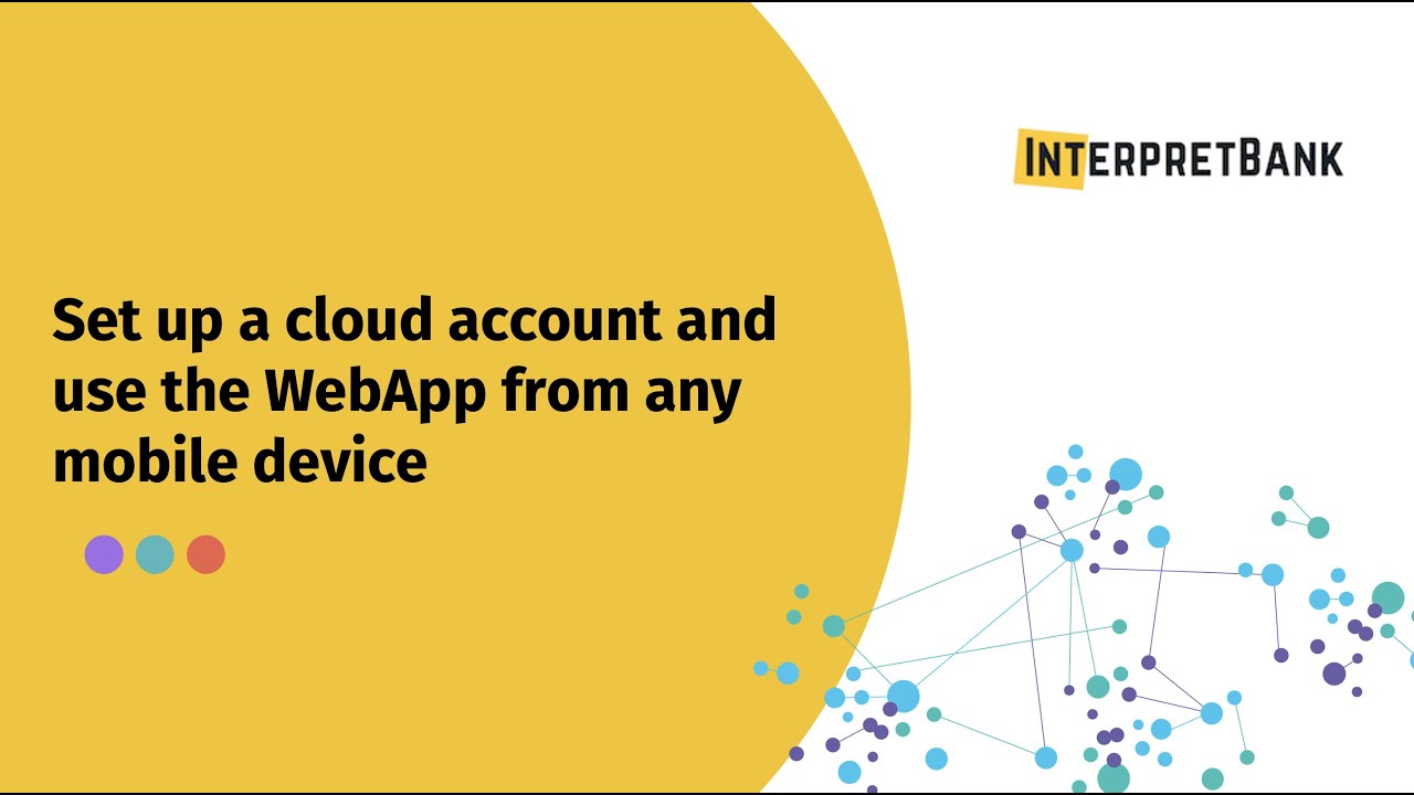 Interpretbank How To Create Cloud Account To Synchronize Your