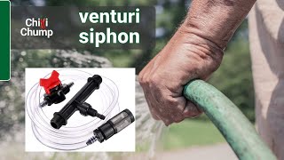 Fertilise your garden with a hose and a Venturi Siphon