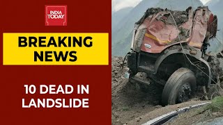 Landslide In Himachal's Kinnaur: Death Toll Rises To 10 & 14 Rescued| Breaking News