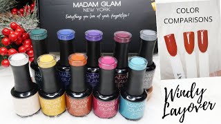 ✨Madam Glam Windy Layover Chicago Full Collection Review and Swatches With Color Comparisons 💅