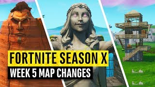 Fortnite | All Season X Map Updates and Hidden Secrets! WEEK 5