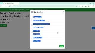 Bus Reservation in Django Python