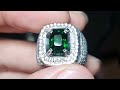 Natural Vivid Green Tsavorite Garnet Tanzania No Treatment 3.71 Carats Certificate DGL