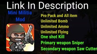 Mini Militia Mod Apk || Mod By Neeraj || Unlimited All Things || Download Mini Militia || mediafire