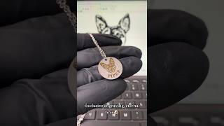 Pet Face Necklace: Carry Your Pet’s Image Close to Your Heart#ipetprints #shorts #dog #pets#memorial