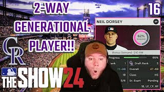 We Found a 2-WAY GENERATIONAL Player in the Draft! MLB the Show 24 Draft Only Rockies Franchise E.16