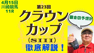 【田倉の予想】4月15日川崎競馬・11R 第23回 クラウンカップ（ＳIII） 徹底解説！