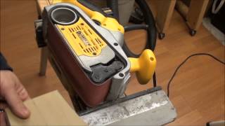 Dewalt Belt Sander finishing edges