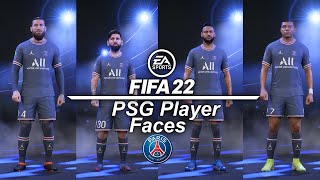 FIFA 22 - PSG Player Faces