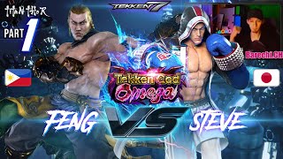 #1 BEST Steve Fox in Japan Barechi CH - KENPO VS BOXING - Tekken 7 - Feng [TT] VS Steve [Barechi CH]