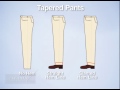 9 of 20 pants shortening and hemming straigth and slanted hem lines