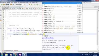 Convert number to Sqrt using Math in Java Netbeans