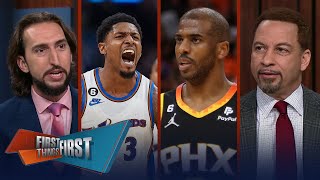 Suns trade for Bradley Beal, send Chris Paul & Landry Shamet to Wizards | NBA | FIRST THINGS FIRST