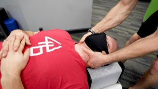CROSSFIT ATHLETE GETS FULL BODY CHIROPRACTIC ADJUSTMENT