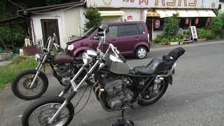 SR400チョッパー納車ラン　2％ER　ボバー