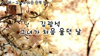 김광석 - 그녀가 처음 울던 날(자막)