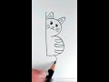 b harfinden kedi Çizimi easy cat drawing