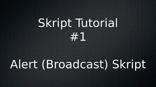 Skript | /alert (Broadcast) Skript (Link in description) | Speed Coding