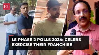 Lok Sabha polls: From Rahul Dravid, Tovino Thomas to ISRO chief, celebs exercise their franchise