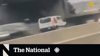 Deadly crash following police chase going wrong way on Highway 401