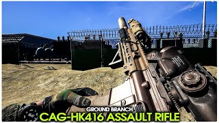 CAG HK416 Assault Rifle Firefight - Ground Branch Gameplay