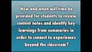 AVID - Reflecting on Your Cornell Notes