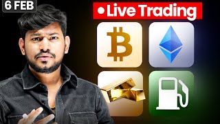 06 Feb | Live Trading  || Crypto  , Altcoins  and Meme Coins | #livetrading #btc