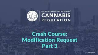 Crash Course Part 3: Modification Request