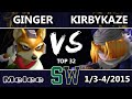 Sweet Prologue - Ginger (Fox, Falco) Vs. EMG | Kirbybaze (Sheik) SSBM Top 32 Winners - Melee