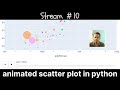 stream #10 : animated scatter plot in python