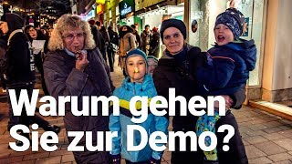 Umfrage: Warum gehen Sie zur Donnerstagsdemo?