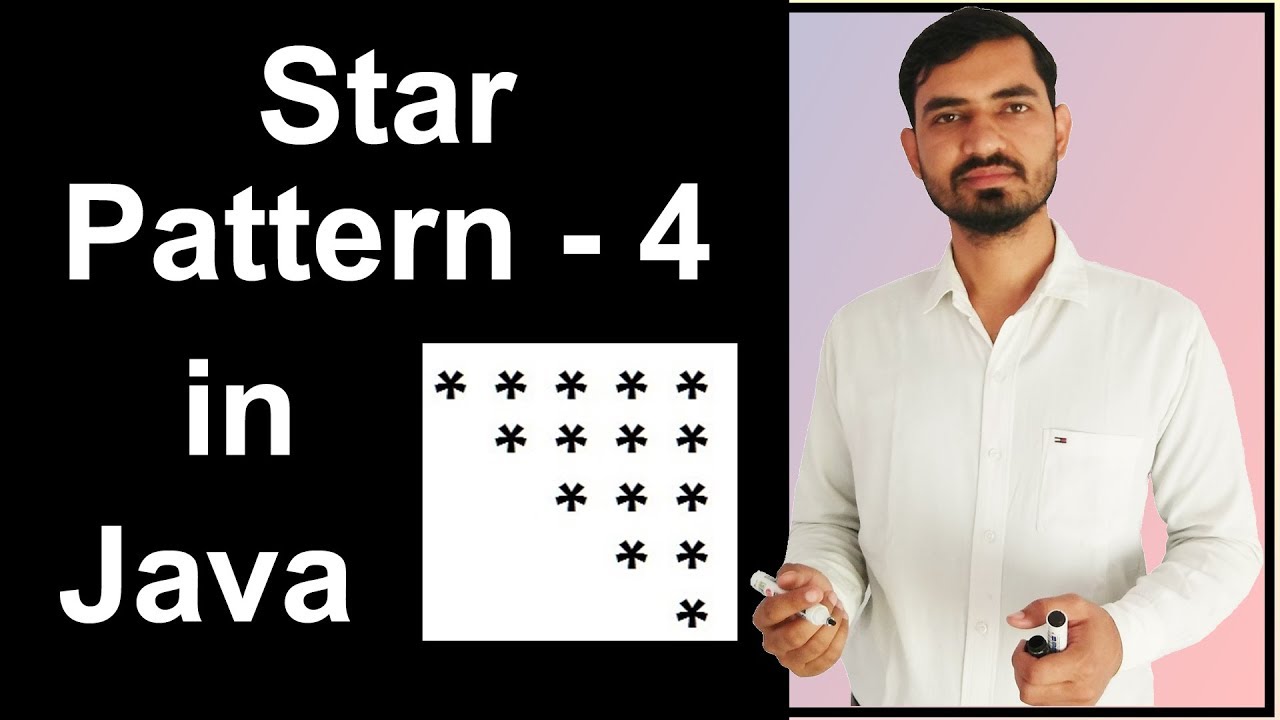 Star Pattern 4 Program Logic In Java By Deepak Youtube