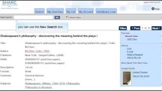 SHARC Catalog: Basic Searching