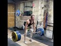 170kg powerclean by @kylebruce90 powerclean massive olimpic weightlifting training