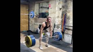 170kg Powerclean by @kylebruce90 #powerclean #massive - Olimpic Weightlifting Training