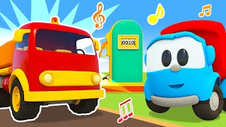 Chanson du camion-citerne🚚Chante avec Léo et d’autres voitures!🎵 Dessins animés pour les petits