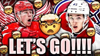 LANE HUTSON'S FIRST NHL POINT + LUCAS RAYMOND COMPLETES THE COMEBACK: RED WINGS HUGE WIN OVER HABS