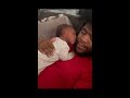 Dad shocked when newborn returns kiss in viral video