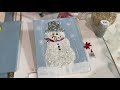 mod podge snowman with broken glass