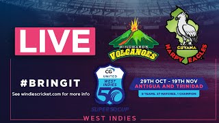 🔴 LIVE Windwards v Guyana | CG United Super 50